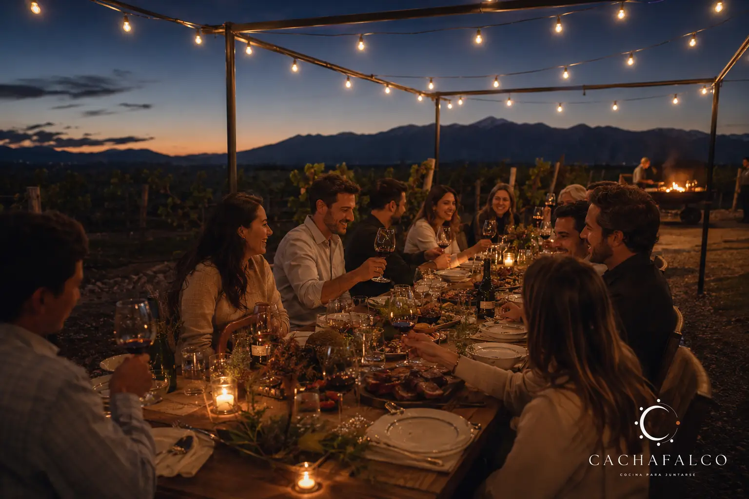 Cena privada al fuego